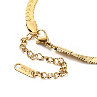 Ion Plating(IP) 304 Stainless Steel Herringbone Chain Necklace for Men Women LS-NJEW-E076-03C-G-1