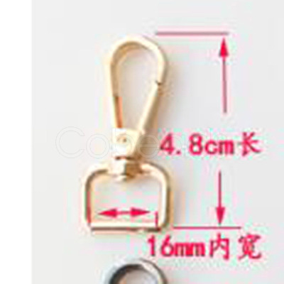 Alloy Swivel Clasps Lanyard Snap Hooks for Purse Bag Strap Hardware AL-CBACC64-01S-A-1
