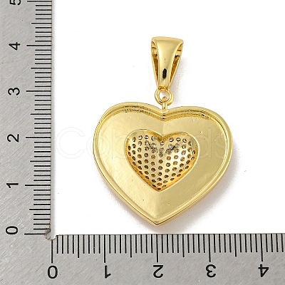 Brass Micro Pave Cubic Zirconia Pendants KK-N254-131G-1