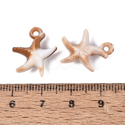 Two Tone Opaque Plastic Pendants KY-N025-50-1