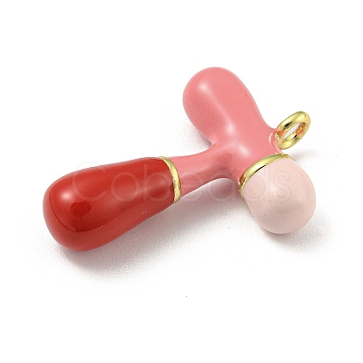 Brass Enamel Pendants KK-E093-03G-T-1