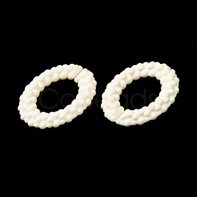 Spray Painted CCB Plastic Linking Rings CCB-Q091-011F-1