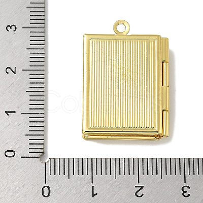 Brass Locket Pendants X-KK-Q019-11G-1