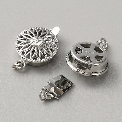 Brass Box Clasps KK-WH0079-16B-P-1