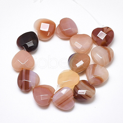 Natural Red Agate Beads Strands G-S357-E02-09-1
