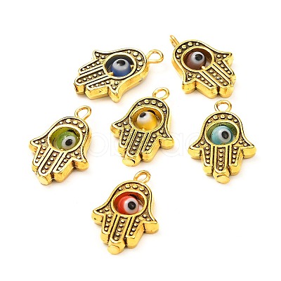 Tibetan Style Alloy Lampwork Pendant PALLOY-JF00985-1