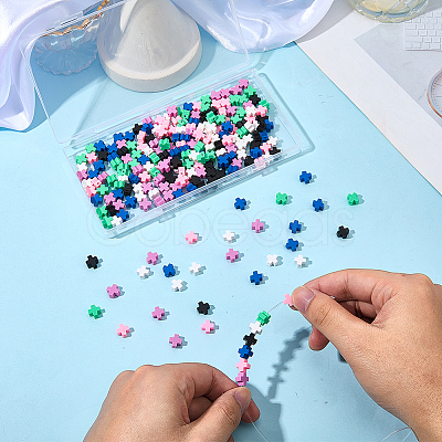 240Pcs 6 Colors Handmade Polymer Clay Beads CLAY-SC0002-94-1