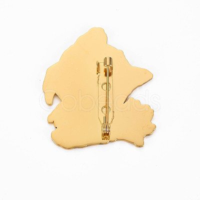 Cat Brooch JEWB-N007-003G-FF-1