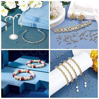 40Pcs 2 Styles Brass Spacer Beads KK-CJ0002-21-1