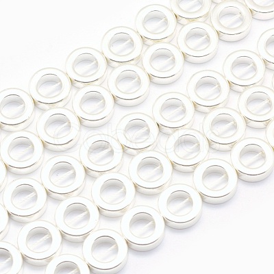 Electroplate Non-magnetic Synthetic Hematite Beads Strands G-L485-24-S-1