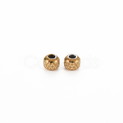 201 Stainless Steel Beads STAS-N088-37A-01G-1