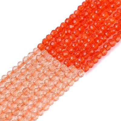 Transparent Glass Beads Strands GLAA-N074-01A-16-1