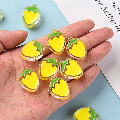Transparent Enamel Acrylic Beads LS-TACR-S155-003H-1