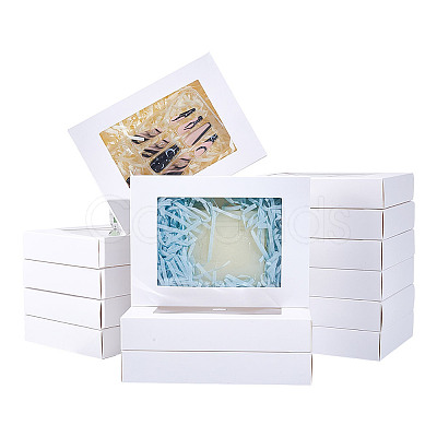 Rectangle Paper Biscuit Boxes with Clear Window CON-WH0107-02C-02-1