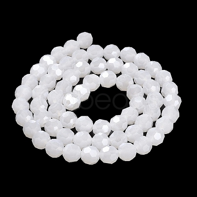Electroplate Glass Beads Strands EGLA-A035-J8mm-A05-1
