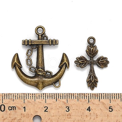 Tibetan Style Alloy Pendants TIBEP-X0005-03-AB-1