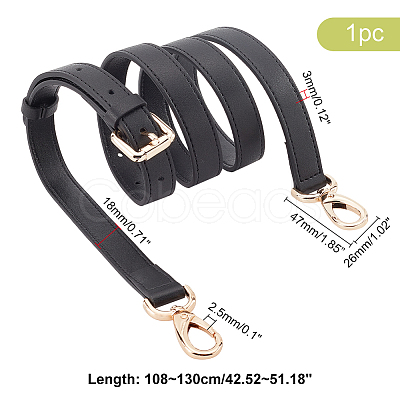 PU Imitation Leather Adjustable Bag Straps AJEW-WH0347-65B-1