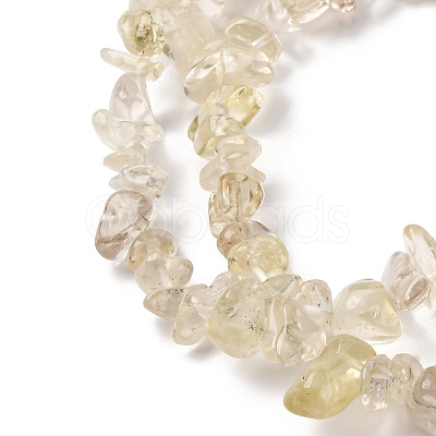 Natural Lemon Quartz(Heated) Beads Strands G-G288-B01-01-1