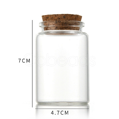 Glass Bottle CON-WH0085-73C-1