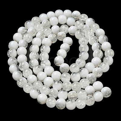 Crackle Glass Beads Strands GLAA-U001-8mm-07-1