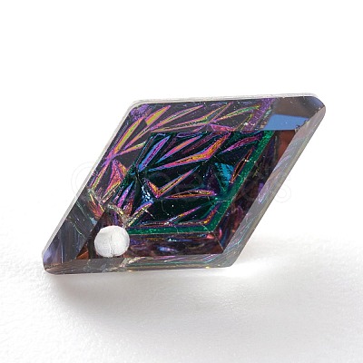 Embossed Glass Rhinestone Pendants GLAA-J101-04A-001VO-1