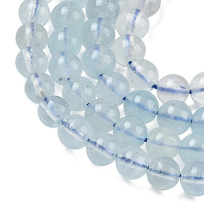 Natural Aquamarine Beads Strands G-D327-B01-5mm-01-1
