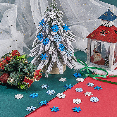 200Pcs Christmas Theme Wood Party Decoration WOOD-SP0001-20-1