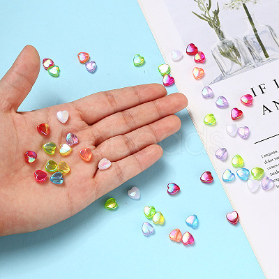 Eco-Friendly Transparent Acrylic Beads TACR-YW0001-07I-1