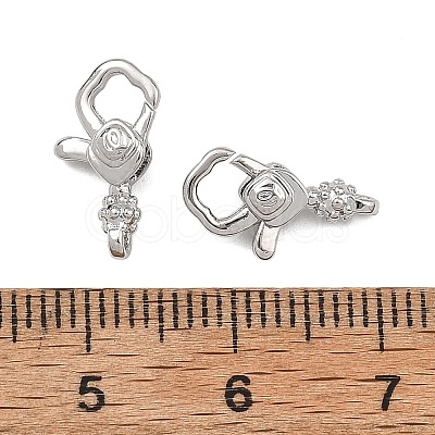 SHEGRACE Brass Lobster Claw Clasps XGRQ58067-766P-1