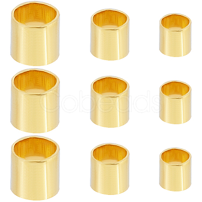 Brass Tube Crimp Beads KK-SC0005-41-1
