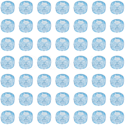 500Pcs Transparent Plastic Beads KY-SP0001-54F-1