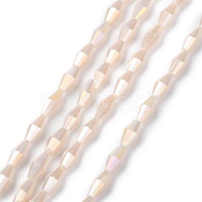 Opaque Glass Beads Strands GLAA-P001-04A-04-1