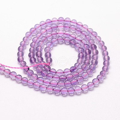 Natural Amethyst Beads Strands G-N0215-01-2mm-1