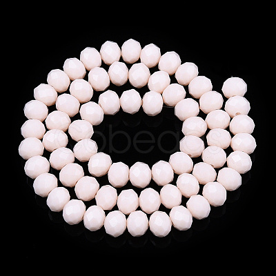 Opaque Solid Color Glass Beads Strands EGLA-A034-P10mm-D33-1