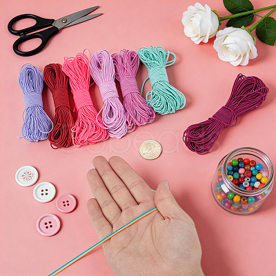 200M 10 Colors Polyester Elastic Cord OCOR-GA0002-98-1
