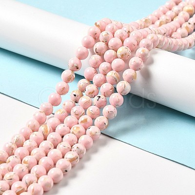 Synthetic Turquoise and Sea Shell Assembled Beads Strands X-G-D482-01C-06-1