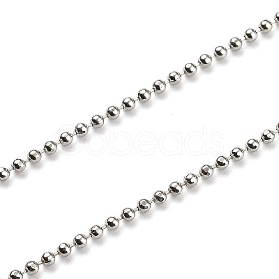 Brass Ball Chain Necklaces NJEW-JN02912-03-1