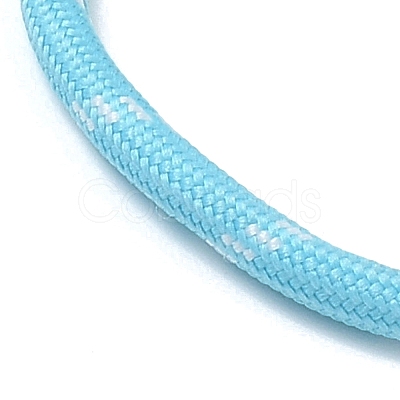 Ployester Core-Wrapped Round Cord Necklace Making KK-CBACFA2-03G-22-1