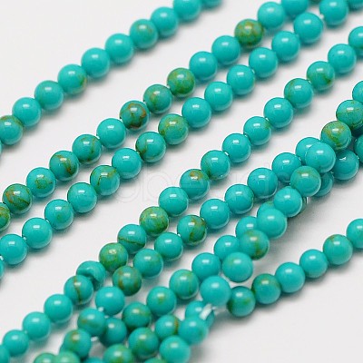Imported Synthetic Turquoise Bead Strands X-G-A130-3mm-L05-1-1