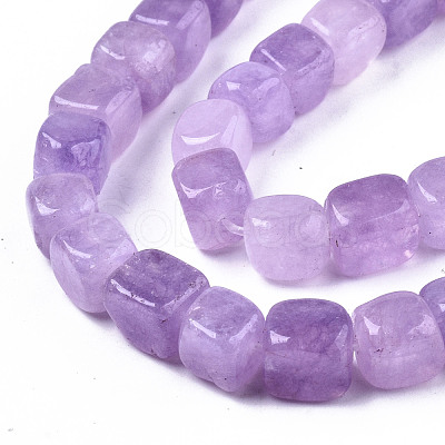 Natural Dyed Quartz Beads Strands G-T131-56F-1