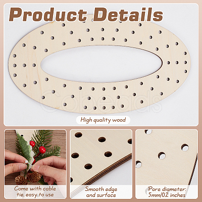 4Pcs Wood Wreath Boards DIY-FG0006-77A-1