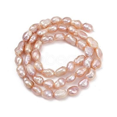 Natural Cultured Freshwater Pearl Beads Strands PEAR-P064-20H-02D-1