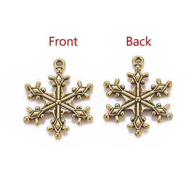 Zinc Tibetan Style Alloy Pendants X-TIBEP-12740-AG-FF-1
