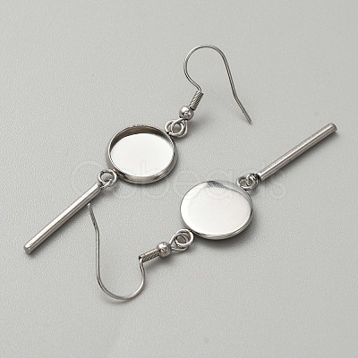 314 Stainless Steel Earring Hooks STAS-WH0046-01B-1
