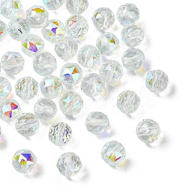 20Pcs Transparent Electroplate Glass Beads EGLA-YW0001-72H-1