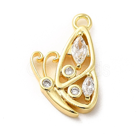 Brass Micro Pave Cubic Zirconia Pendants LS-ZIRC-P113-02G-1