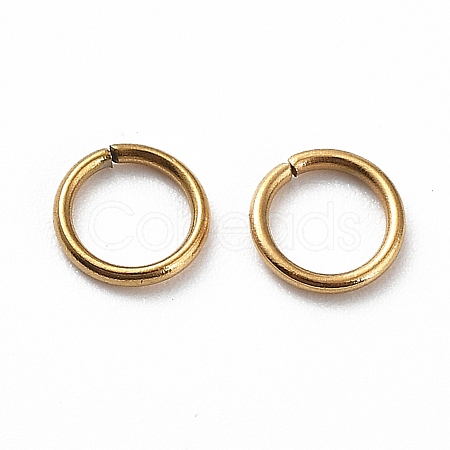 Ion Plating(IP) 304 Stainless Steel Open Jump Rings X-STAS-R060-5x0.7-G-1