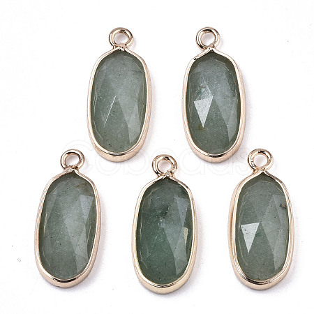 Natural Green Aventurine Pendants G-N326-45E-1