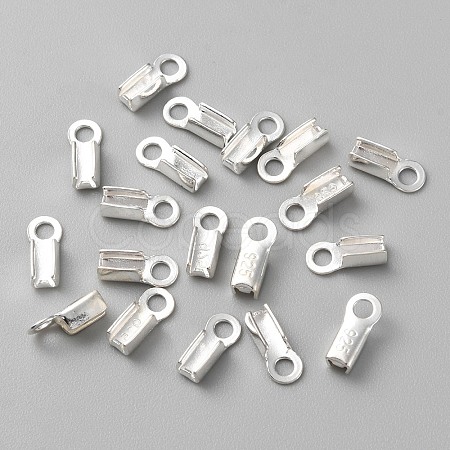 925 Sterling Silver Folding Crimp Ends STER-WH0011-20S-1
