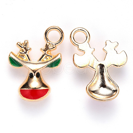 Alloy Enamel Pendants X-ENAM-S121-014-1